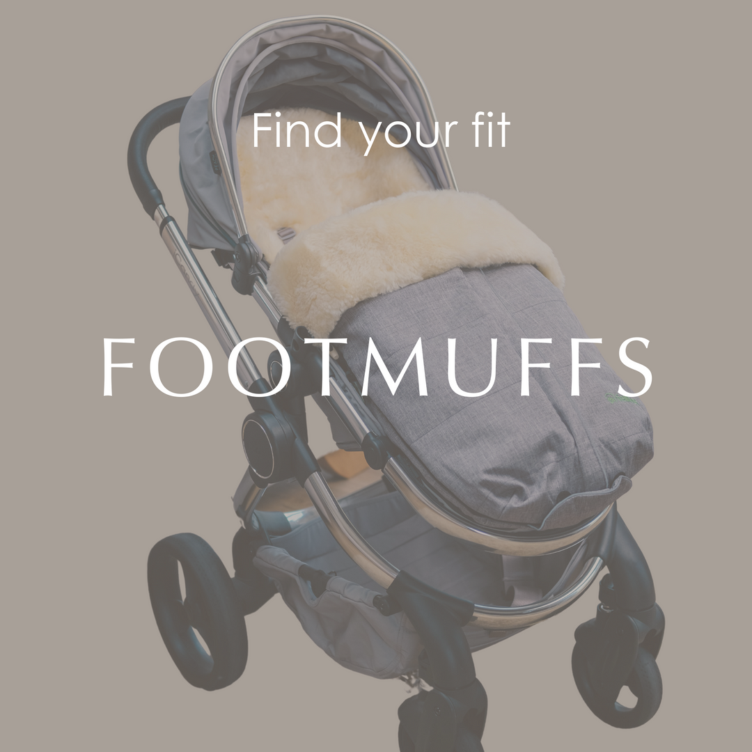 Range of sheepskin footmuffs to fit every pram from Baa Baby, take the quiz and find out !