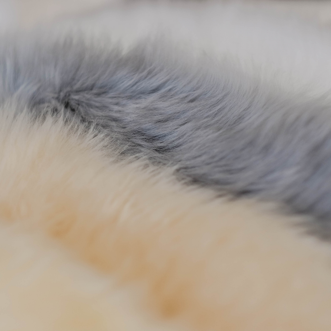 Sheepskin pram liners and inserts in neutral and natural shades