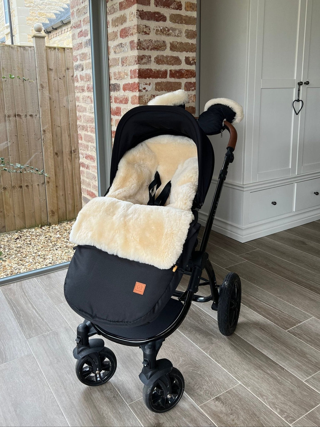 Sheepskin Footmuffs to fit  the Ickle Bubba Pram
