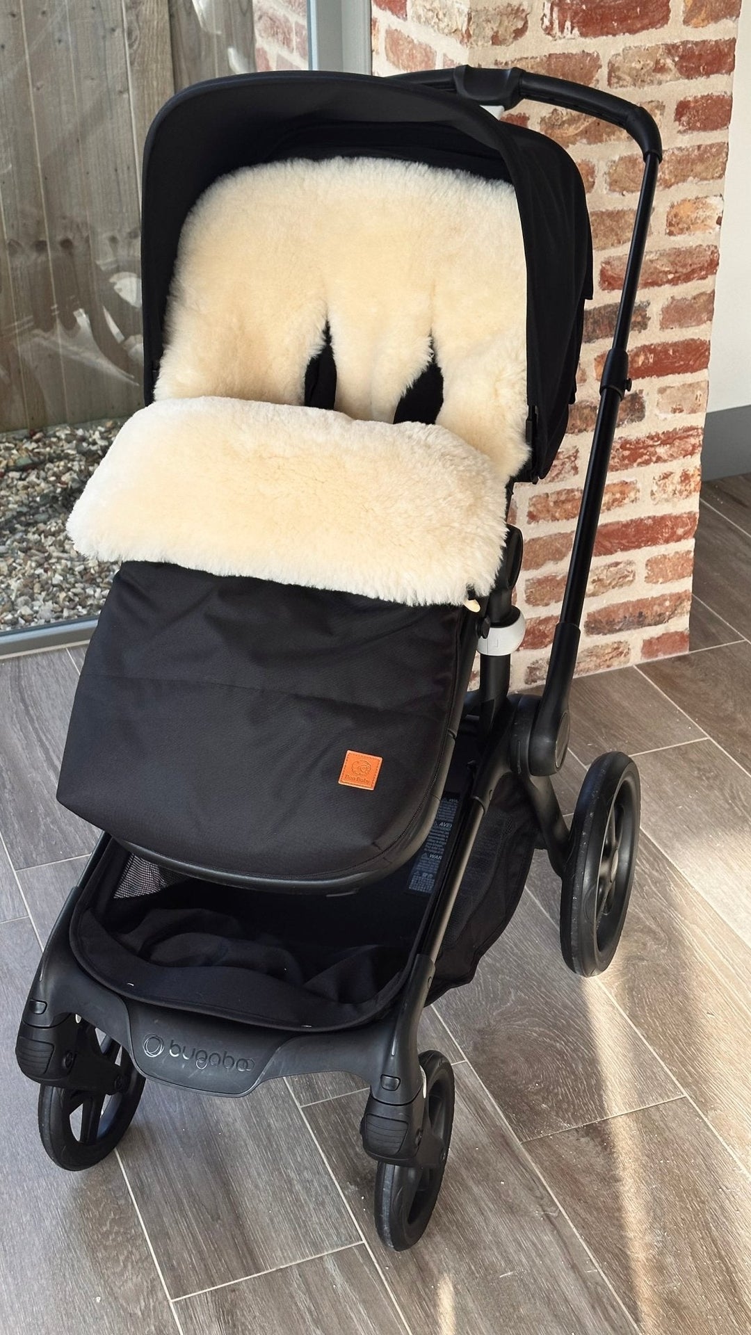 Bugaboo Fox 5 Perfect Fitting Sheepskin Pram Footmuff without any slipping