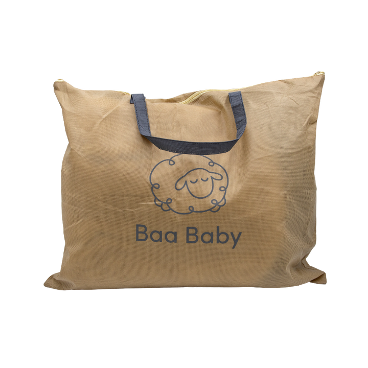 baa baby sheepskin footmuff packaging