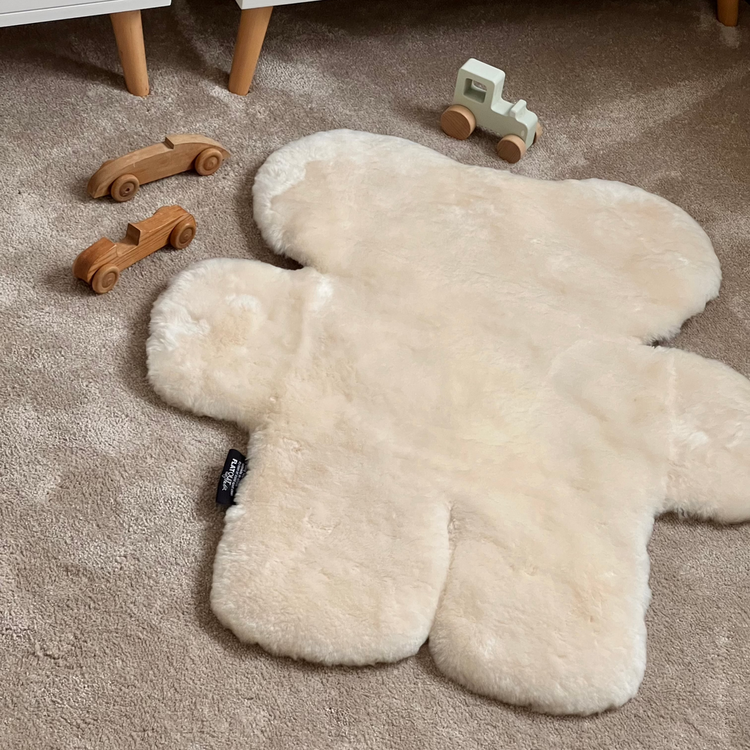 Stuffed animal bear rug on sale