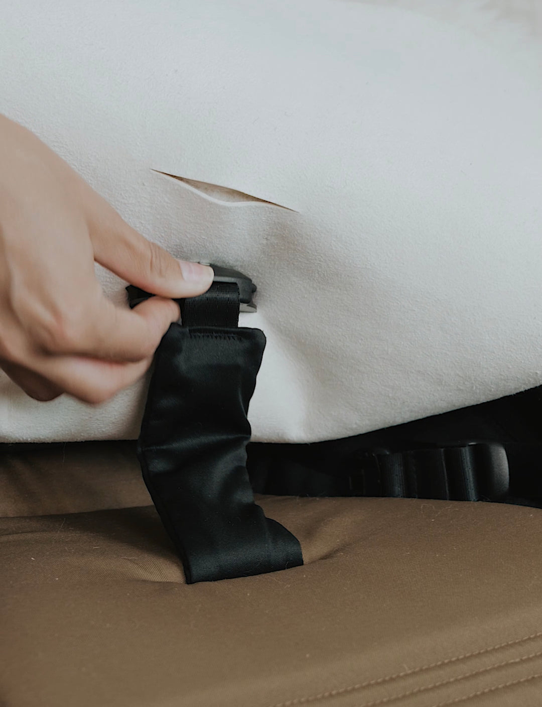Sheepskin liner for 3 point harness prams, OEKO tex certified and 100% natural