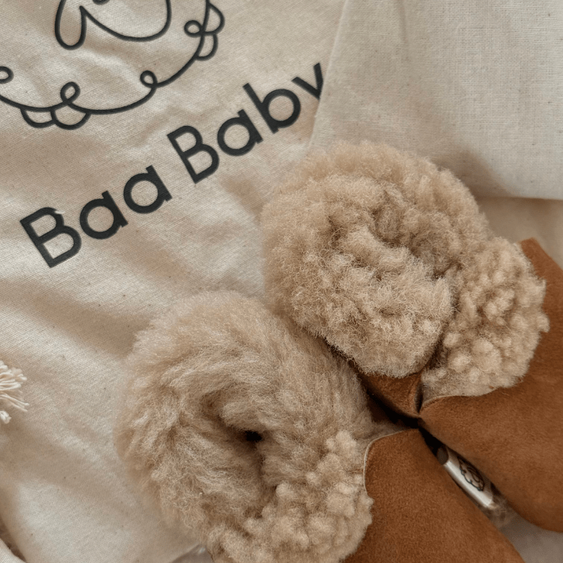 snuggly lambskin booties