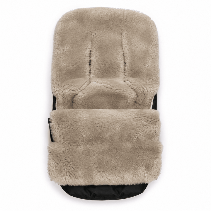 Baa Baby Original Sheepskin Footmuff | Black with Latte Lambskin