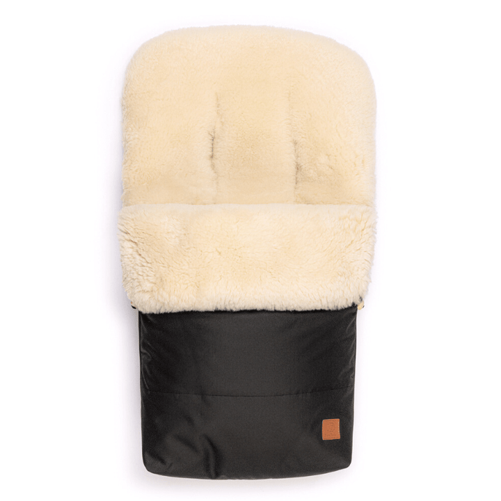 Sheepskin lined footmuff in a joolz day pram 