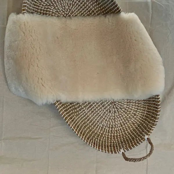 Baa Baby Sheepskin Bedside Crib Liner in Honey