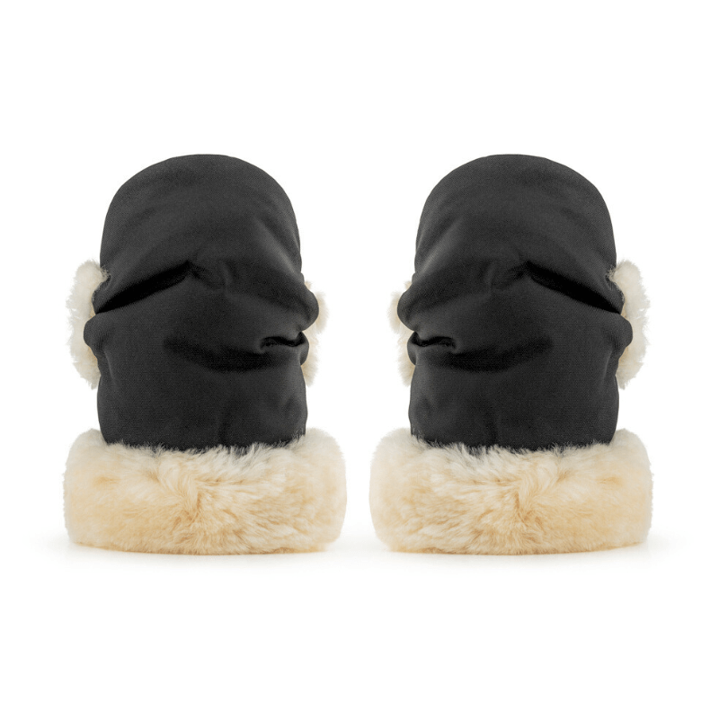 Baa Baby Sheepskin Pram Mittens | Milk