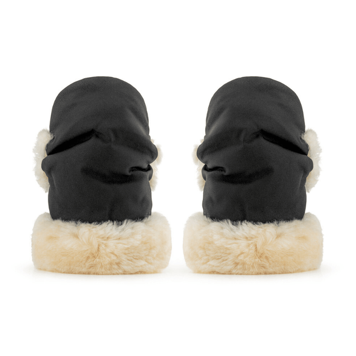 Baa Baby Sheepskin Pram Mittens | Milk