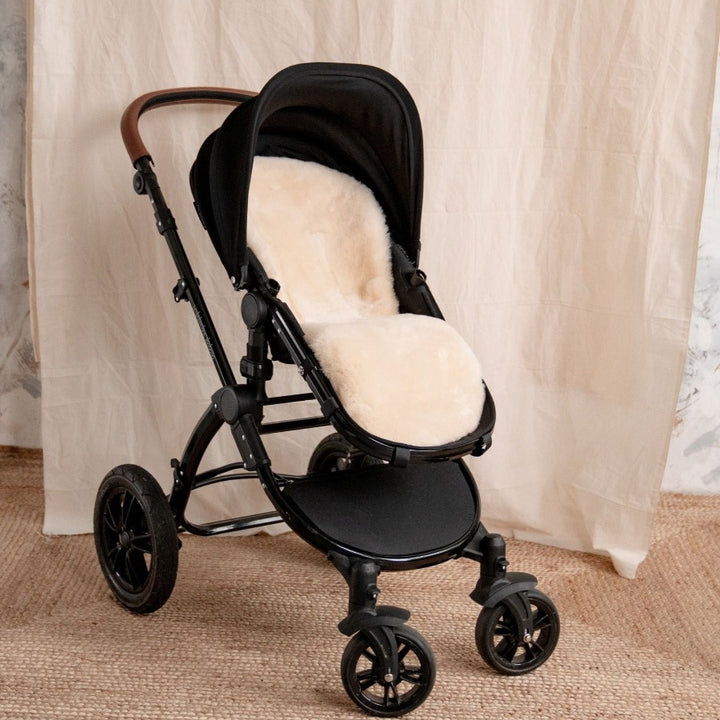 Honey Shorn Hair Pram Liner for Bugaboo™ Range Fitted into an pickle bubba pram