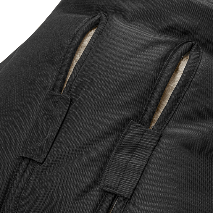 harness openings for 5 point and fixed harness prams