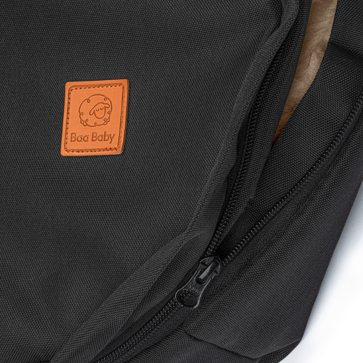 double zip of the latte luxe footmuff