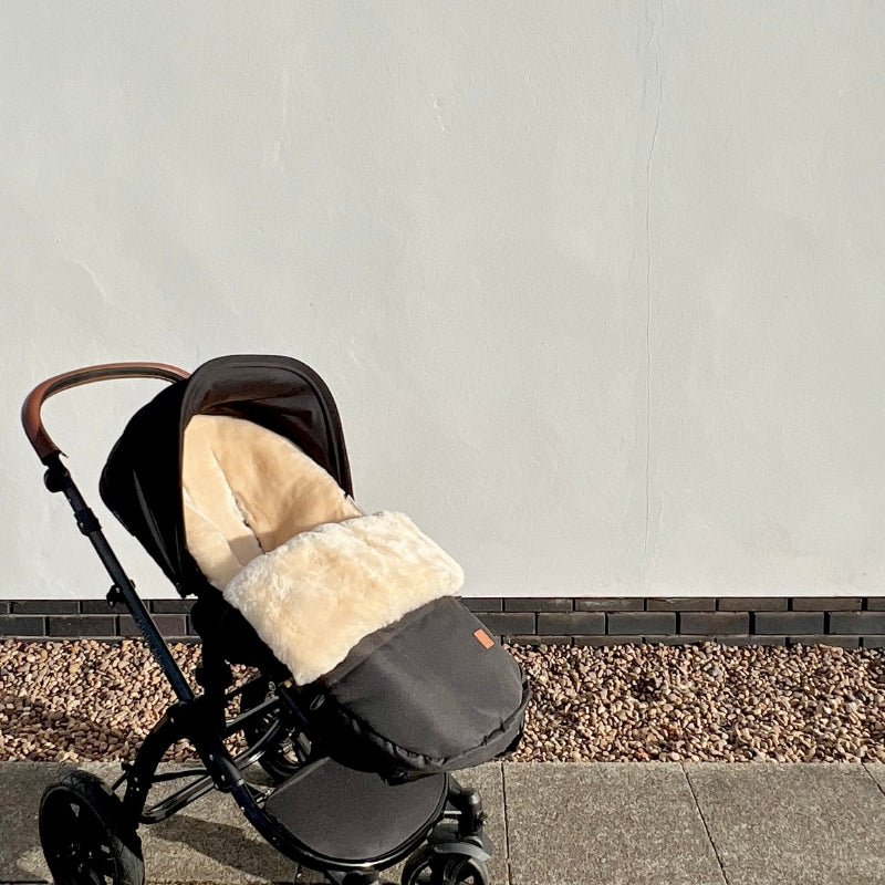 Baa Baby Footmuff Sheepskin Stroller Footmuff Premium Milk