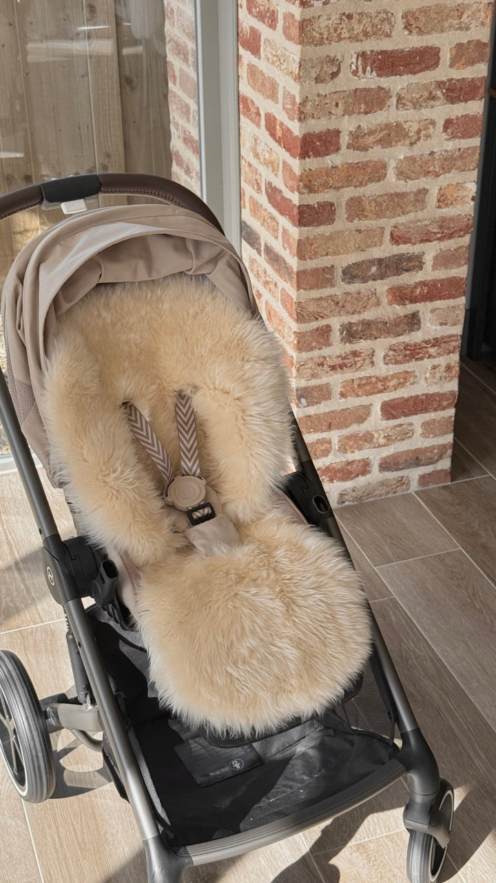Sheepskin Buggy Style Liner |  Milk Long Hair