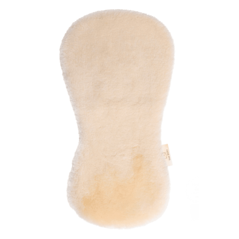 Natural Sheepskin Buggy Liner in Natural Pale Honey to Improve Sleep in Pram and Comfort
