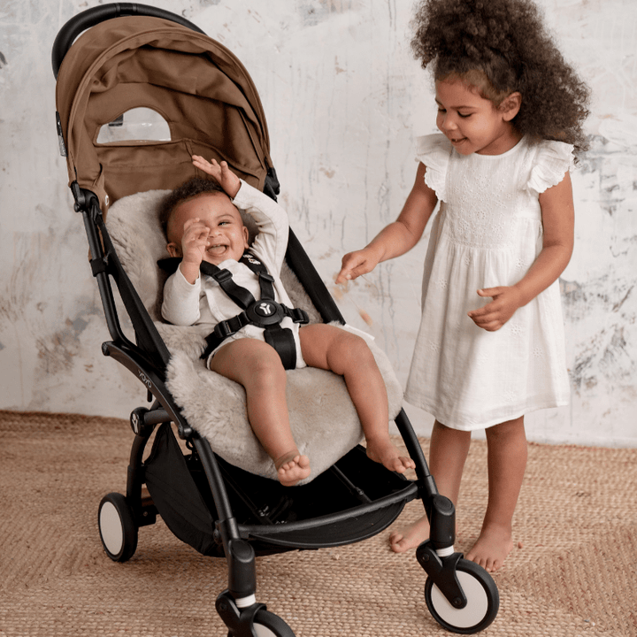 Sheepskin Pram Style Liner | Latte Shorn Hair