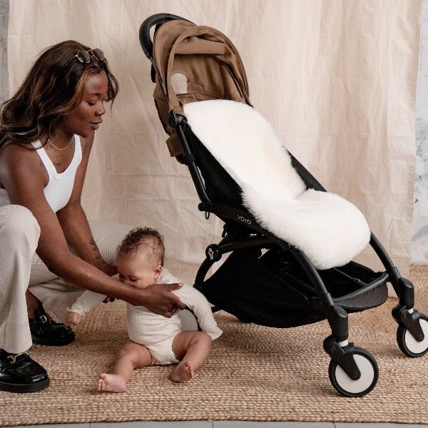 Sheepskin Pram Style Liner Ivory Shorn Hair - Main Image