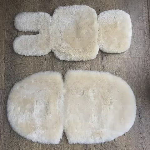 Bowron sheepskin pram liner and Baa Baby Sheepskin pram liner compared