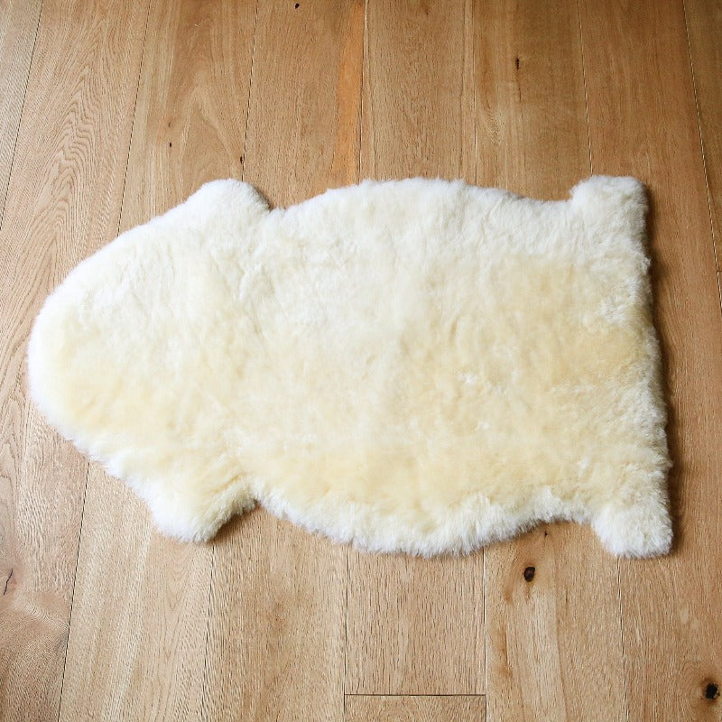 Honey Bowron Sheepskin Used as a A Playtime Rug For Baby