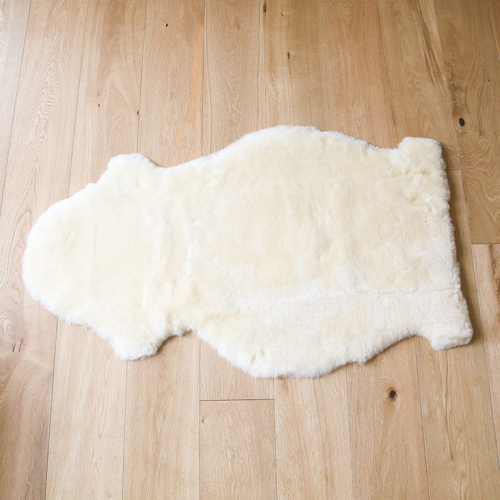 Bowron Sheepskin Used as Rug for Tummy Time and Sleep in Babies
