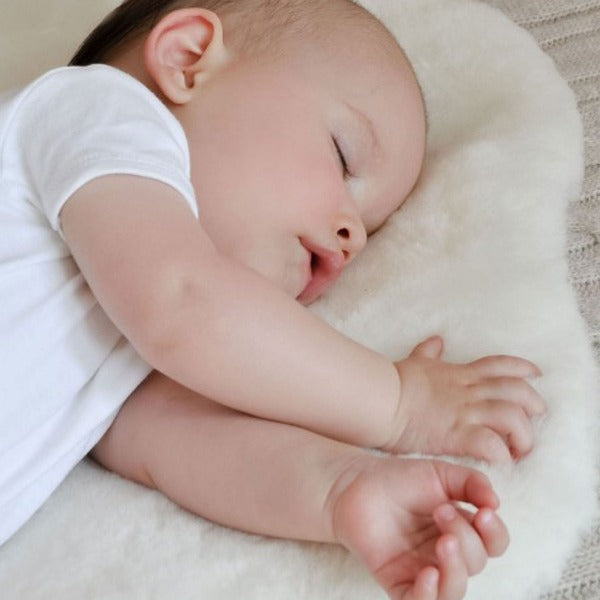 Baa Baby Sheepskin Shorn Rug for Sleep, Tummy Time or Sustainable Baby Gifting