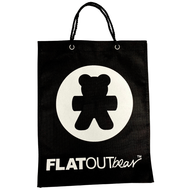 Complimentary Black Eco Friendly FLATOUT Bear Gift Bag