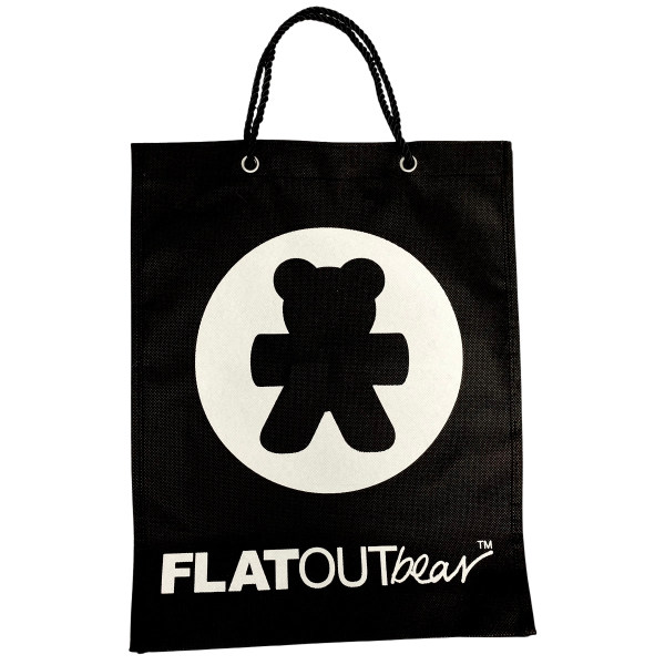 Complimentary FLATOUT Bear Gift Bag in Black