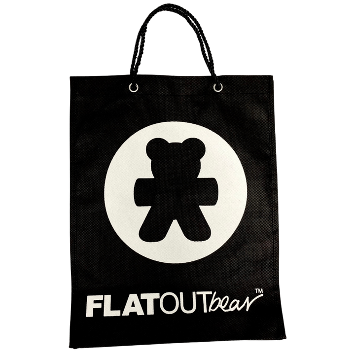 FLATOUT Bear Complimentary Eco Gift Bag in Black