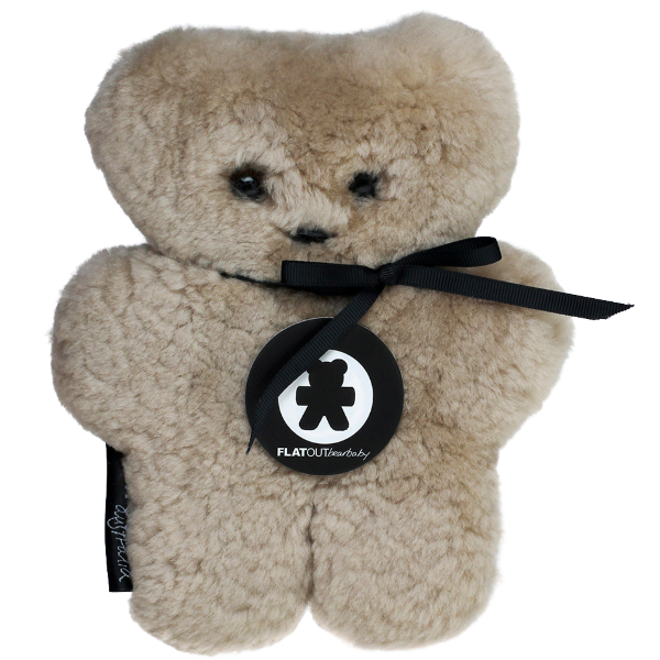 Sheepskin Bear Toy from Australian Lambskin for Sustainable Baby Shower Gifting