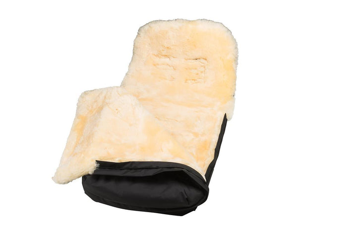 Inside Fellhof Cosy Toes Footmuff with Sheepskin Lining for Comfort