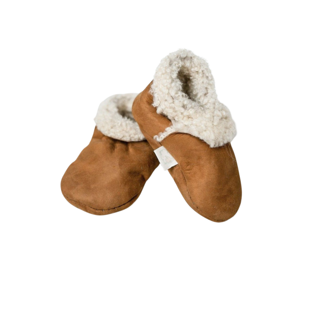Sustainable Sheepskin Nappa Booties for Baby Sustainably Sourced in New Zealand