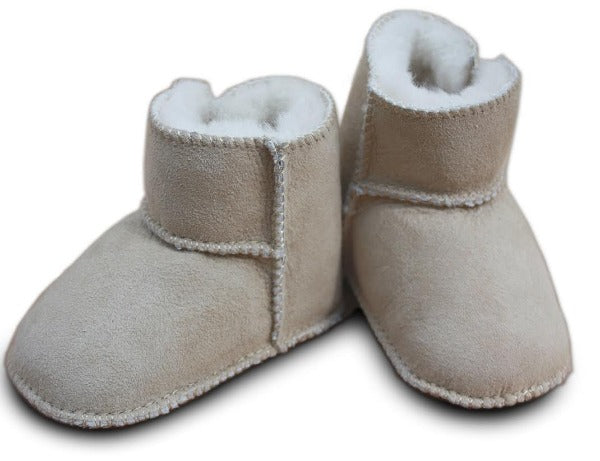 heitmann felle sand sheepskin lined booties ugg style with soft sole